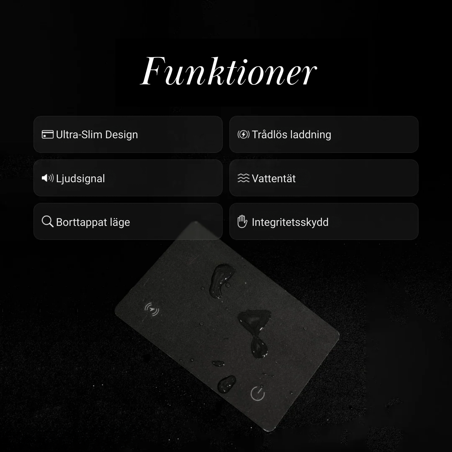 BlackTrack Spårningskort